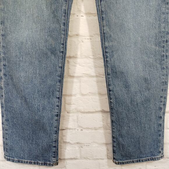 ME Madewell Curvy '90s Straight Blue Denim Jeans NWT 23 Women Mom Enmore Wash - Picture 3 of 9